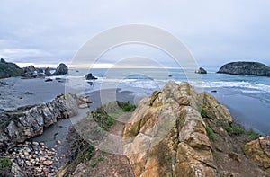 Above Harris Beach