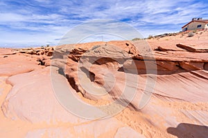 Above Lower Antelope Canyon