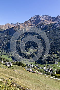 Above Poschiavo in the Swiss Alps