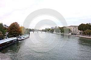 Above the rive seine, Paris, France