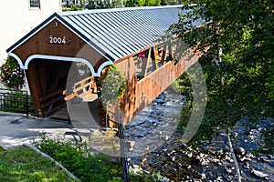 Above the Riverwalk Covered Bridge