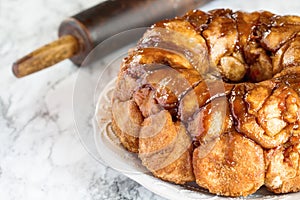 Above Shot of Sweet Carrot Cake Monkey Bread