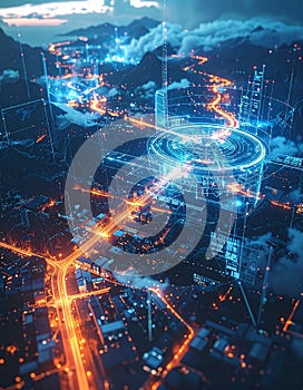 Smart City Network and Big Data Visualization