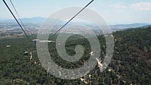 Above the trees - Cable car - Mount Parnitha: Athens, Greece