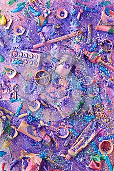 Glittering Trash Background