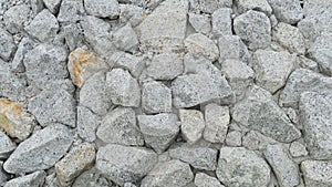 Above view of gravel texture. Pebble stone background.