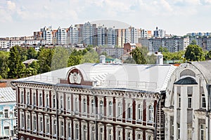 Above view of new apatment buildings in Kolomna photo