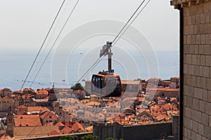 Above view on old town of Dubrovnik