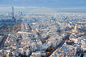 Above view on Paris