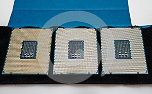 Three new powerful CPU Intel Xeon workstation photo