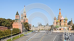 Above view of Vasilevsky Descent of Red Square