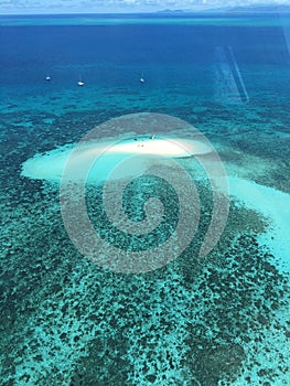 Above the wonders of the Great Barrer Reef photo