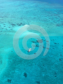 Above the wonders of the Great Barrer Reef photo