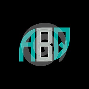ABQ letter logo design on black background.ABQ creative initials letter logo concept.ABQ letter design