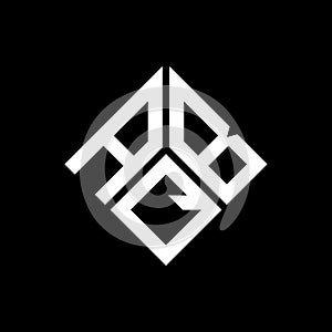 ABQ letter logo design on black background. ABQ creative initials letter logo concept. ABQ letter design