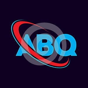 ABQ letter logo design on white background. A B Q letter design. A B Q, abq, a b q photo