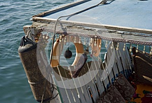 Abra boat at sharjah port