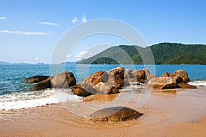 Abraao beach ilha grande rio de janeiro state brazil photo