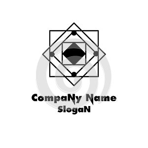 Abract logo with square shape