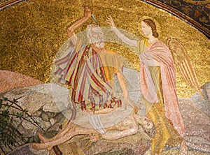 Abraham and the Binding of Isaac - Mosaic in Jerusalem