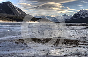 Abraham Lake Winter