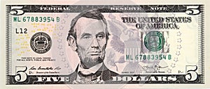Abraham Lincoln banknote photo