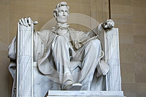 Abraham Lincoln Memorial on the National Mall in Washington DC (USA