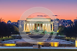 Abraham Lincoln Memorial in Washington, D.C. United States