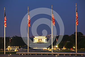 Abraham Lincoln memorial in Washington, DC