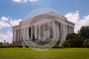 Abraham Lincoln Memorial in Washington DC USA