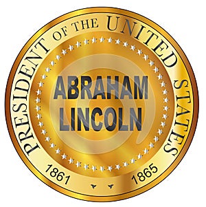Abraham Lincoln Metal Stamp