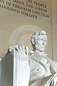 Abraham Lincoln statue in Lincoln Memorial