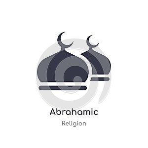 abrahamic icon. isolated abrahamic icon vector illustration from religion collection. editable sing symbol can be use for web site photo
