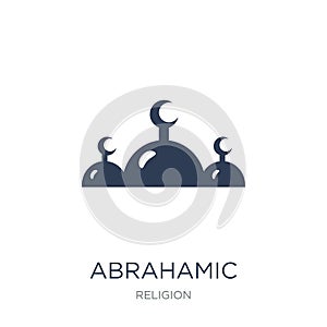 Abrahamic icon. Trendy flat vector Abrahamic icon on white background from Religion collection photo