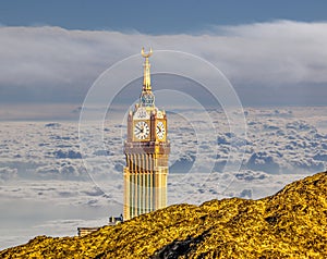 Abraj Al Bait Royal Clock Tower Makkah in Mecca, Saudi Arabia. photo