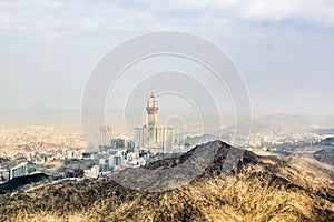Abraj Al Bait Royal Clock Tower Makkah in Mecca, Saudi Arabia. photo