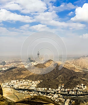 Abraj Al Bait Royal Clock Tower Makkah in Mecca, Saudi Arabia. photo