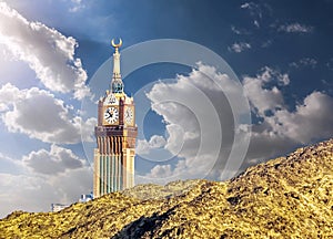 Abraj Al Bait Royal Clock Tower Makkah in Mecca, Saudi Arabia. photo