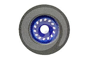 Abrasive circle for stainless steel resurfacing, isolate on white