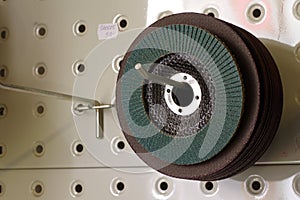 Abrasive discs sandpaper detail