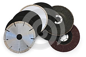 Abrasive flap grinding discs