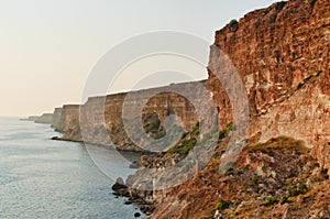 Abrupt shore on the Black Sea, Crimea