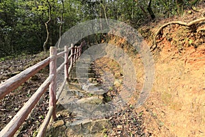 Abrupt stairs of tianzhu mountain