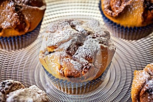 Abruzzese soffione with ricotta: italian pastry photo