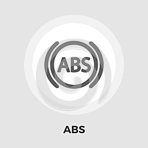 ABS flat icon. photo