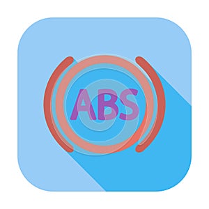 ABS flat single icon.