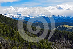 The Absaroka Range from Scenic Highway 296, Wyoming photo