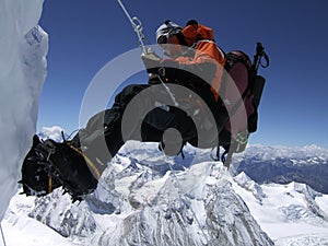 Abseil from the Himalayas