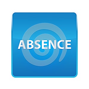 Absence shiny blue square button