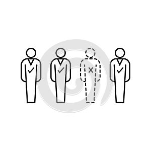 absentees icon illustration